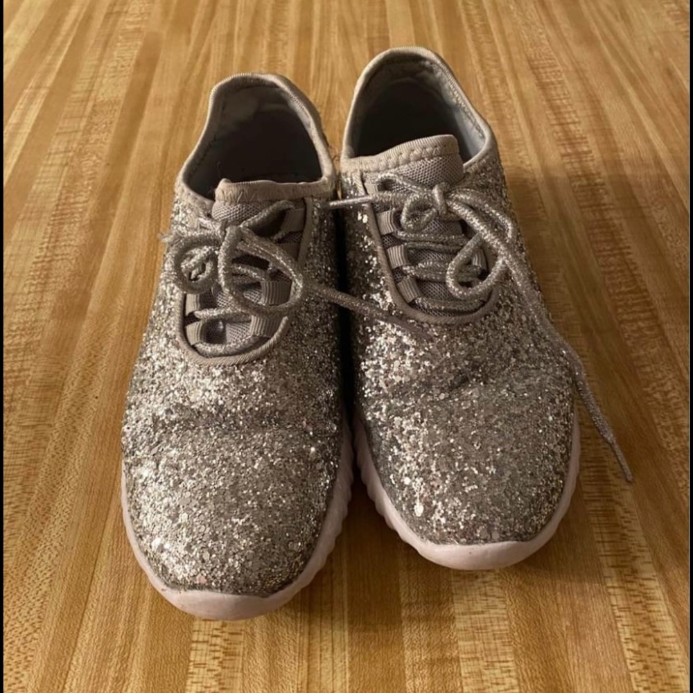 Boutique Silver Glitter Sneaker